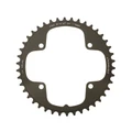 CHAINRING FOR ROAD BIKE- 42T. 4 ARMS "INNER" TYPE CAMPAGNOLO SUPER RECORD/RECORD/CHORUS Ø112 BLACK CT2 STRONGLIGHT 11Speed