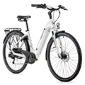 EBIKE LEADER FOX "URBAN" 28" INDUKTORA 2023 -UNISEX- White 7 Speed - BAFANG ENGINE ON REAR WHEEL- 36V 45Nm BATTERY 15Ah (20'' - H52cm - SIZE L - RIDER'S HEIGHT 178cm > 185cm)