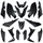 CARROSSERIE/CARENAGE MAXISCOOTER ADAPTABLE YAMAHA 530 TMAX 2017>2019 NOIR MAT (KIT 15 PIECES)