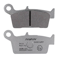 PLAQUETTE DE FREIN NISSIN POUR GAS GAS 300 EC 2000>2010 AR / SUZUKI 250 RM 1996>2008 AR / YAMAHA 250 WR X 2008>2013 AR, 125 YZ 1998>2002 AR(A0170) (SEMI METAL)  -ECE R90-