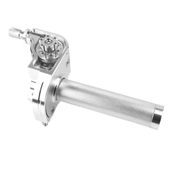 POIGNEE DE GAZ 50 A BOITE TIRAGE RAPIDE 30- ALU CNC ARGENT -REPLAY