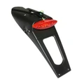 SUPPORT DE PLAQUE IMMATRICULATION AVEC FEU 50 A BOITE/MOTO FEU ROUGE A LEDS (L 430mm / H 125mm / L 135mm) (HOMOLOGUE CE)  -REPLAY-