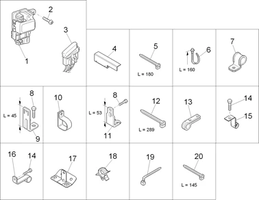 Composants de l'installation électrique