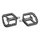 PEDALE VTT PLATEFORME DESCENTE / BMX SWITCH GAP ALU ARGENT FILETAGE 9/16 AVEC PICOTS ARGENT (PAIRE)