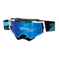 MASQUE/LUNETTES CROSS PROGRIP 3309 FL RAPID MULTILAYERED BLEU CLAIR/NOIR/BLANC ECRAN MIROIR BLEU ANTI-RAYURES/ANTI U.V./ANTI-BUEE (HOMOLOGUE CE-EN-N° AC-96025 REV.2)
