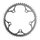 PLATEAU PISTE 5BRA D.130 TA 51DTS ARGENT ALU 7075 POUR CHAINE 3.17mm (1"1/8)