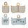 BRAKE PADS NEWFREN FOR YAMAHA 1670 MT01 2007> Front   1700 V MAX 2009>2012 Front   1000 YZF R1 2007>2014 Front   (L 62mm-31mm - H 45mm-48.5mm - thk 8.5mm)  (FD0407SP)  (SPORT SINTERED)