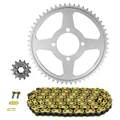 KIT CHAINE ADAPTABLE YAMAHA 125 TTR LW 2002>2016, 125 TTR LWE 2003>2020  428  13x54  (DIAM COURONNE 62/80/10.5)  (DEMULTIPLICATION ORIGINE)  -AFAM-