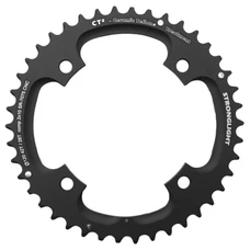 CHAINRING FOR MTB-FOR DOUBLE- 42T. Ø120 2X10 OUTER BLACK CT2 STRONGLIGHT -4 ARMS- 10 Speed FOR 28T. "INNER" -Thickness 5 mm(X9-X7-X0-XX)