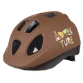CASQUE VELO ENFANT POLISPORT ADVENTURE MARRON TAILLE 48-52cm AVEC MOLETTE (VENDU SUR CARTE)