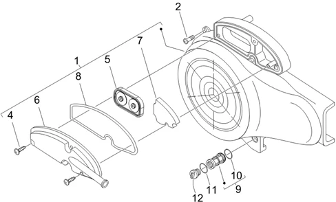 Couvercle volant magnetique - Filtre à huile
