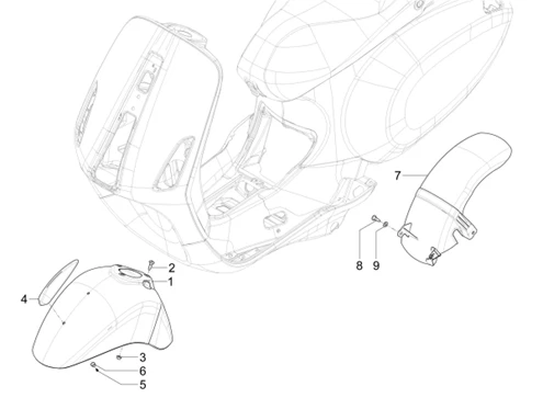 Logement roue - Garde boue