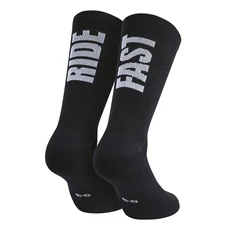 CHAUSSETTES/SOCQUETTES ETE GIST RIDE FAST NOIR 36/39 ANTIBACTERIEN - HAUTEUR 22CM (PAIRE) -5875