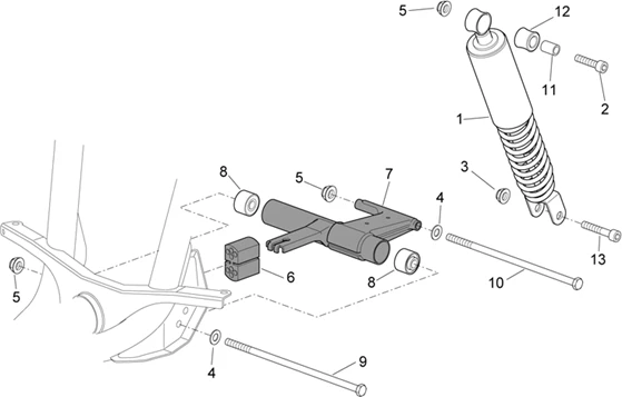 Suspension ar. - Bielle