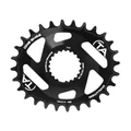 CHAINRING FOR MTB - DIRECT MOUNT 28 Teeth TA ONE SH52 OVAL- BLACK - ALUMINIUM FOR SHIMANO XTR M9100 / XT M8100 / SLX M7100 / MT900 - 10/11/12 SPEED.
