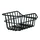 REAR BASKET - ALUMINIUM - BASIL CENTO BLACK (45x33x21cm)