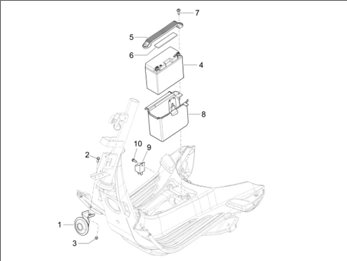 Relais - Batterie - Avertisseur sonore