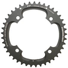 CHAINRING FOR MTB-FOR DOUBLE- 41T. Ø120 2X10 OUTER BLACK CT2 STRONGLIGHT -4 ARMS- 10 Speed FOR 27T. "INNER" -Thickness 5 mm