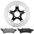DISQUE ET PLAQUETTE DE FREIN ADAPTABLE KYMCO 125 X-TOWN CITY 2020>2021, 300 K-XCT 2012>2017, 350 DOWNTOWN 2015>2022 AV (PACK FREINAGE/ENSEMBLE DISQUE FLOTTANT, PLAQUETTE) -NEWFREN