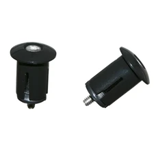 HANDLEBAR END PLUG- P2R -SCREW-ON- BLACK (PAIR) INNER Ø 18.2mm /EXT Ø 25.2mm