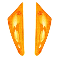 LENS FOR FLASHER FOR SCOOT PEUGEOT 50 BUXY, ZENITH, SPEEDAKE -FRONT - ORANGE (PAIR) -REPLAY