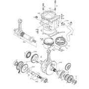Arbre moteur - Cylindre - Piston N>S