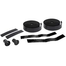 RUBAN DE GUIDON / CINTRE NEWTON EBON NOIR MOTIFS SYMETRIQUES NOIR BRILLANT AVEC BOUCHONS (CONFORTABLE EPAISSEUR 3mm)