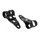HEADLIGHT HOLDER FOR MOPED MBK 51/MOTOBECANE/PEUGEOT 103 BLACK (Ø 26/28mm) (PAIR) -SELECTION P2R