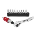 TOOL SET WITH ALLEN ENDS  2-3-4-5-6-8 +TORX ENDS T25-T30 +SCREWDRIVER (SUPPLIED IN A POCKET CASE)