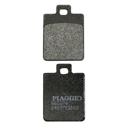 PLAQUETTE DE FREIN ORIGINE PIAGGIO 125-250-400 MP3 2006> AV, 50-125 VESPA LX AV, 50-125 VESPA S AV, 50-125 LIBERTY AV, 50 NRG/GILERA 50 RUNNER AR, 500 FUOCO AR (PAIRE) -666574
