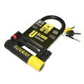 ANTIVOL VELO U AUVRAY ALARM 90 x 210 NOIR DIAM 14 mm A CLE AVEC ALARME SONORE NIVEAU SECURITE 7/10 - HOMOLOGUE FUB 1 ETOILE