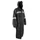 PONCHO / CAPE ANTI PLUIE ADULTE P2R S NOIR WATERPROOF AVEC CAPUCHE - TAILLE 1.60 à 1.68m