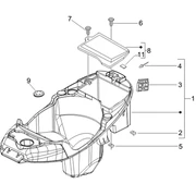 Logement casque - Dessous de selle