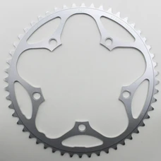 CHANRING FOR ROAD BIKE-5 arms- 52T. Ø130 -OUTER- DURAL SILVER STRONGLIGHT (SHIMANO TYPE 8/9 Speed)