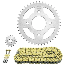 KIT CHAINE ADAPTABLE DAELIM 125 VL DAYSTAR 2001>2007 428 14x42 (DIAM COURONNE 58/90/10.5) (DEMULTIPLICATION ORIGINE) -AFAM