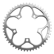 CHANRING FOR ROAD BIKE-5 arms- 50T. Ø110 -OUTER- SILVER -ALUMINIUM- STRONGLIGHT 9/10 Speed (SHIMANO TYPE)