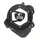 CARTER ALLUMAGE 50 A BOITE KRM PRO RIDE DERBI 50 SENDA 2006>, GPR 2006>/GILERA 50 SMT, RCR/APRILIA 50 RS4, RX, SX (MOTEUR DERBI) NOIR (PARTIE ALU REVERSIBLE)