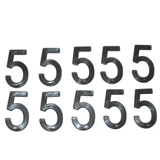 LICENSE PLATE NUMBER FOR MOTORBIKE/SCOOT - 45 mm ALU - TIFLEX - 5 - (SOLD PER 10)