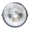HEADLIGHT FOR MOPED PEUGEOT 103/MBK 51 (CHROME ROUND SHAPED)  -SELECTION P2R-
