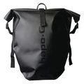 SACOCHE ARRIERE VELO LATERALE HAPO.G WATERPROOF PVC 20L NOIR (VENDU A L'UNITE) - FIXATION CROCHETS SUR PORTE BAGAGE