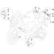 Relais - Batterie - Avertisseur sonore 