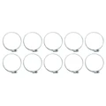 COLLIER DE SERRAGE METAL A CREMAILLERE 60 A 80mm  (SACHET DE 10 PIECES) LARGEUR 9mm  -SELECTION P2R-