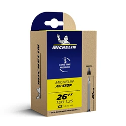CHAMBRE A AIR VELO 26 x 1.00-1.25 MICHELIN C2 VALVE PRESTA 48mm 135g (OFFRE SPECIALE)