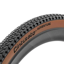 PNEU GRAVEL 700 X 40 PIRELLI CINTURATO ADVENTURE CLASSIC TANWALL NOIR FLANC MARRON TUBELESS READY TS (40-622) (MONTAGE ATELIER)