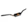 GUIDON 50 A BOITE KRM PRO RIDE OVERSIZE DIAM 28,6mm ALU NOIR/ORANGE AVEC MOUSSE