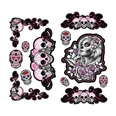 AUTOCOLLANT/STICKER LETHAL THREAT SUGAR SKULL SERIES  (PLANCHE)