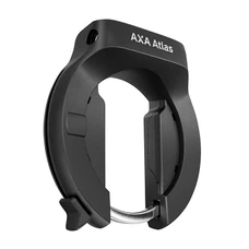 ANTIVOL VELO FER A CHEVAL AXA ATLAS NOIR AVEC FIXATION (FIXATION SUR CADRE LARGEUR DE 71 mm à 95 mm) ECART PNEU 44 mm (CLE RETRACTABLE) -SECURITE NIVEAU 14/15