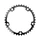 PLATEAU ROUTE 5BRA D.130 TA ALIZE 38DTS INTERIEUR NOIR ALU 7075 TYPE SHIMANO 8/9/10V.