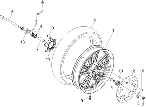Roue avant