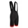 ADULT BIB SHORTS - GIST COOLMAX BLACK RED BORDER - S - 5116